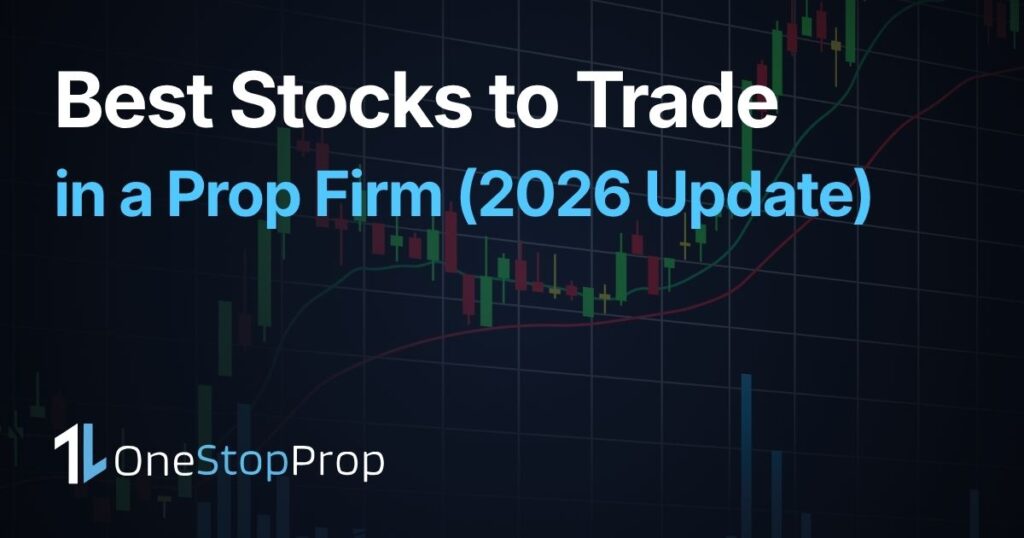 best stocks to trade in a prop firm in 2026 featuring AAPL NVDA and MSFT stock charts with OneStopProp branding
