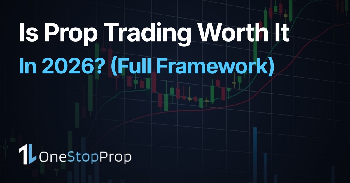 Is prop trading worth it 2026? A complete framework for traders, OneStopProp blog cover
